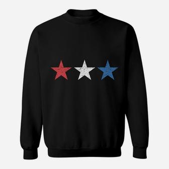 Patriotic 4Th Of July American Flag Stars Sweatshirt Sweatshirt | Crazezy