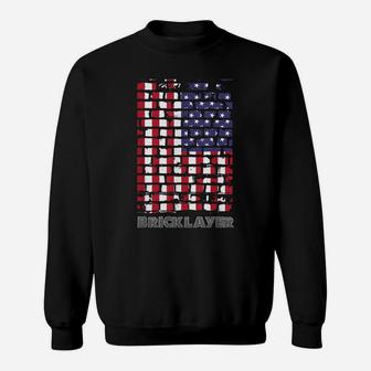 Patriotic Bricklayer Flag T Shirt Sweatshirt | Crazezy CA