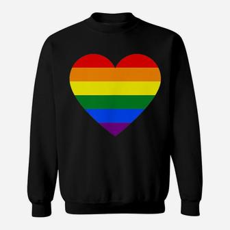 Pocket Lgbt Flag Gay Pride Rainbow Heart Glbt Gift Sweatshirt | Crazezy