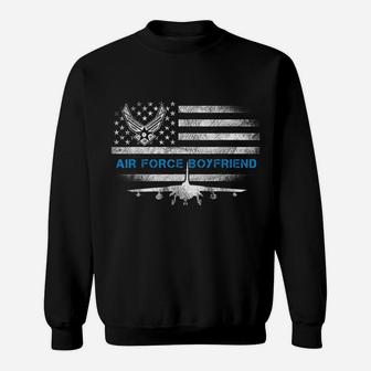 Proud Air Force Boyfriend Shirt Veteran Flag Gift For Mens Sweatshirt | Crazezy CA