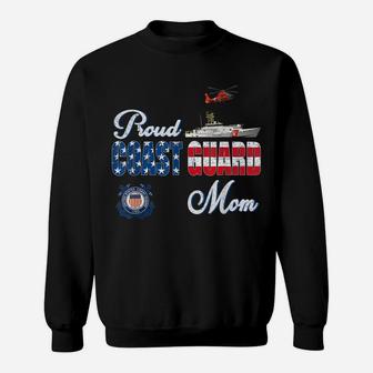 Proud Coast Guard Mom Shirt US Coast Guard Veteran Military Sweatshirt | Crazezy
