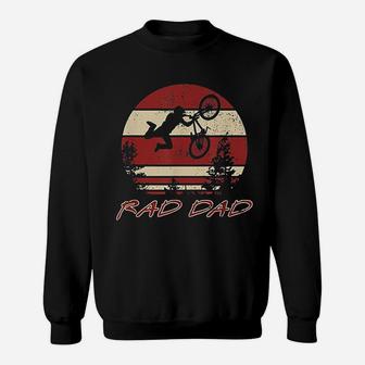 Rad Dad Racing Retro Vintage 80s Bmx Biking Distressed Sweatshirt | Crazezy AU