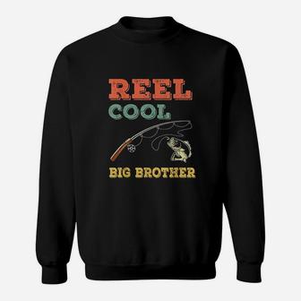Reel Cool Big Brothers Gift Older Brother Boys Fishing Gift Sweatshirt | Crazezy