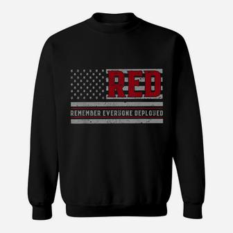 Remember Everyone Veteran Deployed Red Friday Sweatshirt | Crazezy DE