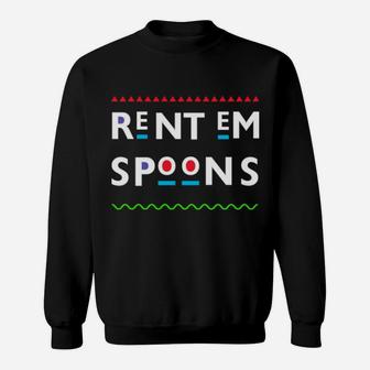 Rent Em Spoons 90'S Tv Sweatshirt Sweatshirt | Crazezy
