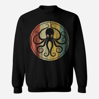 Retro, Vintage Sea Monster Octopus, Kraken & Cthulhu Shirt Sweatshirt | Crazezy DE