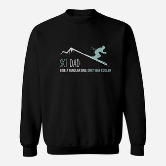 Ski Dad Shirt, Funny Cute Winter Skiing Gift Sweatshirt | Crazezy