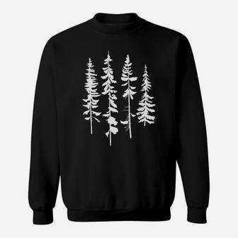 Skinny Pine Trees, Pine Tree Graphic Tee For Nature Lover Sweatshirt | Crazezy
