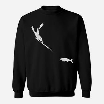 Spearfishing Freediver Fish Hunting Tee Sweatshirt | Crazezy