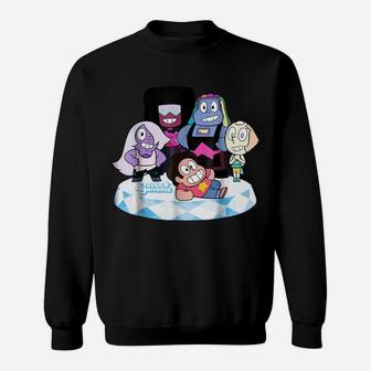 Stevens Universe Group Shot Of All Gems Graphic Sweatshirt | Crazezy DE