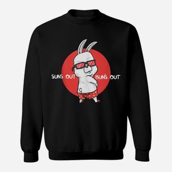 Suns Out Buns Out-Funny Summer Beach Design Design Gift Idea Sweatshirt | Crazezy CA