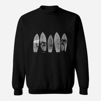 Surfing Surfboard Vintage Classic Retro Surfboarder Surfer Sweatshirt | Crazezy