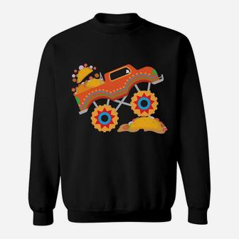 Taco Monster Truck Taco Cinco De Mayo Boy Son Taco Lover Sweatshirt Sweatshirt | Crazezy