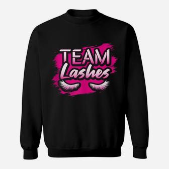 Team Lashes Gender Reveal Baby Shower Party Staches Idea Sweatshirt | Crazezy CA