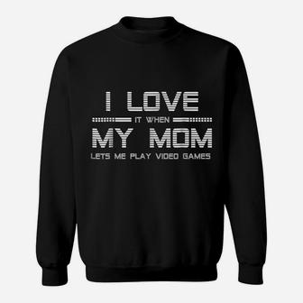 Teen Boy Gift T Shirt I Love My Mom Tee Sweatshirt | Crazezy