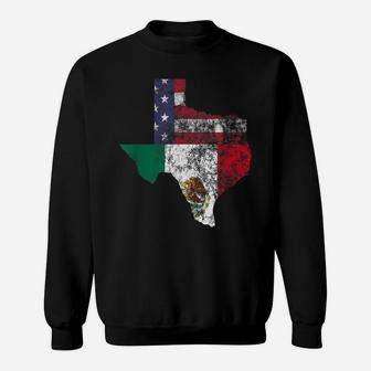 Texas Mexico American Flag Cinco De Mayo Mexican T Shirt Sweatshirt | Crazezy