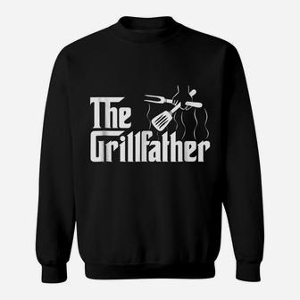 The Grillfather Bbq Grill & Smoker | Barbecue Chef Sweatshirt | Crazezy