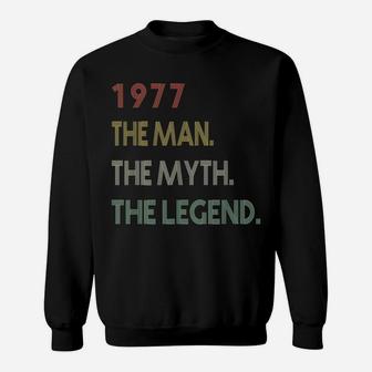 The Myth The Legend 1977 42Nd Birthday Gifts 42 Years Old Sweatshirt | Crazezy AU