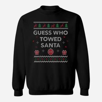 Tow Truck Driver Christmas Funny Xmas Gift Sweatshirt | Crazezy