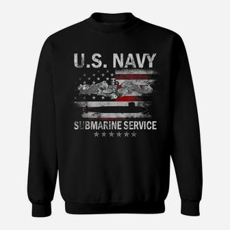 US Navy Submarines Silent Service Vintage Veterans Day Gift Sweatshirt | Crazezy