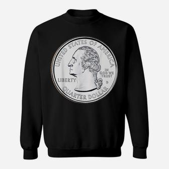 Usa Quarter Dollar Tshirt 25 Cents America United States Sweatshirt | Crazezy