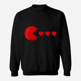 Valentines Day Hearts Funny Boys Girls Kids Gift Sweatshirt | Crazezy