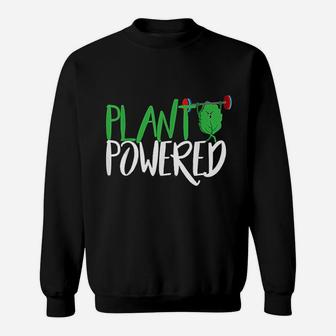 Vegan Workout Gift Plant Powered Athletes Gym Sweatshirt | Crazezy