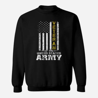 Veteran Of United States Us Army Veteran Gold Sweatshirt | Crazezy