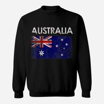 Vintage Australia Australian Flag Pride Gift Sweatshirt | Crazezy
