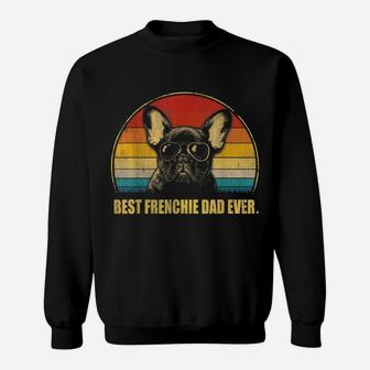 Vintage Best Frenchie Dad Ever Dog Lover For Father's Day Sweatshirt | Crazezy DE
