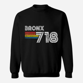Vintage Bronx | Proud 718 New York City State Gift Sweatshirt | Crazezy