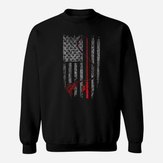 Vintage Fishing Tshirt With American Flag Bass Fishing Sweatshirt | Crazezy AU