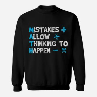 Vintage Math Teacher Funny Saying Gift Sweatshirt | Crazezy