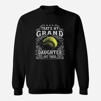 Vintage Softball Grandpa And Grandma Gifts Sweatshirt | Crazezy