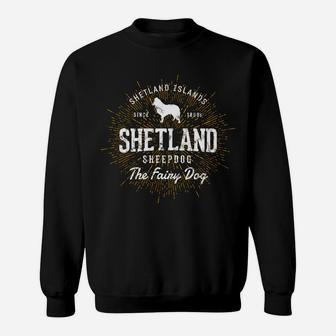 Vintage Style Retro Shetland Sheepdog Sweatshirt | Crazezy