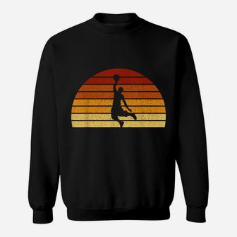 Vintage Sunset Basketball Gift For Basketball Players Sweatshirt | Crazezy UK