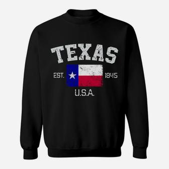 Vintage Texas Austin Est 1845 Souvenir Gift Sweatshirt | Crazezy AU