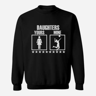 Volleyball Mom And Dad Gift For Volleyball Parent Sweatshirt | Crazezy DE