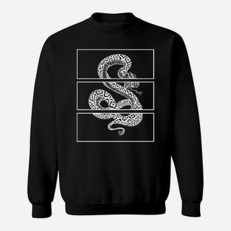 White Snake Dark Aesthetic Soft Grunge Goth Punk Gothic Girl Sweatshirt | Crazezy