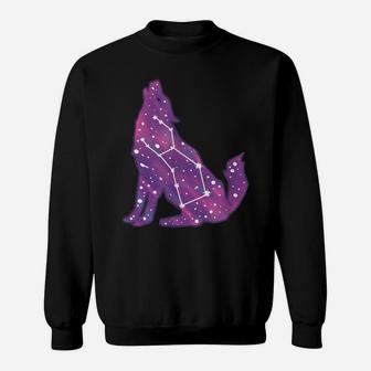 Wolf Constellation Astrophile And Nature Lover Sweatshirt | Crazezy UK