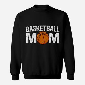 Womens Basketball Mom Funny Cute Player Mama Team Gift Sweatshirt | Crazezy