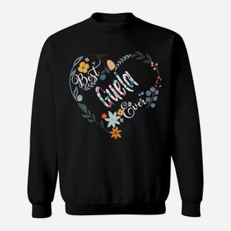 Womens Best Guela Ever Flower Blessed Grandma Mother's Day Cute Sweatshirt | Crazezy