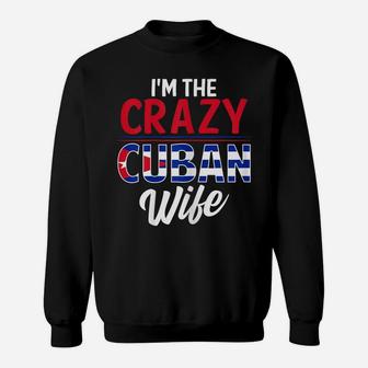 Womens Cuban Wife Gift Funny Cuba Husband Graphic Print Sweatshirt | Crazezy AU