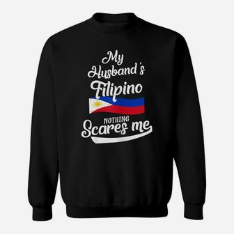 Womens Filipino Husband Philippines Wife Anniversary Wedding Gift Sweatshirt | Crazezy CA