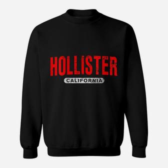 Womens HOLLISTER CA CALIFORNIA Funny USA City Roots Vintage Gift Sweatshirt | Crazezy