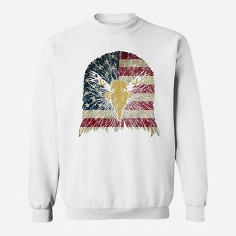4Th Of July Bald Eagle Tshirt Kids Boys Men American Us Flag Sweatshirt | Crazezy