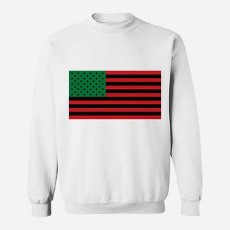 African American Flag Sweatshirt Sweatshirt | Crazezy