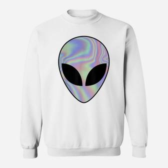 Alien Head T Shirt Colorful Alien Shirt Rave Tee Believe Ufo Sweatshirt | Crazezy