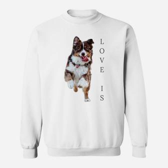 Australian Shepherd Shirt Women Men Kids Love Dog Mom Dad Sweatshirt | Crazezy