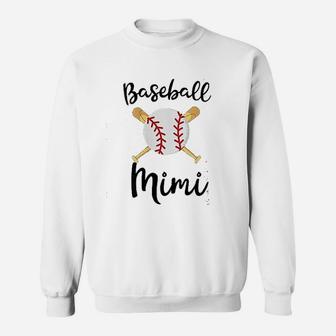 Baseball Mimi Grandsons Game Day Gift To Cheer Grandma Sweatshirt | Crazezy